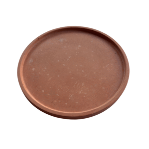 Schaal rond terracotta donker