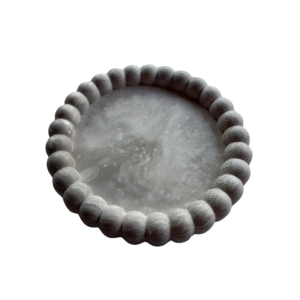 Schaal bubbel lichtgrijs gemêleerd