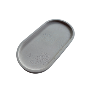 Schaal ovaal lichte zandkleur