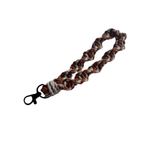 Polskoord macramé koper/lichtgrijs