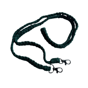 Telefoonkoord macramé koper met rosé sluiting