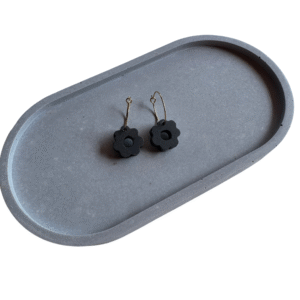 Oorbellen hoops zwart