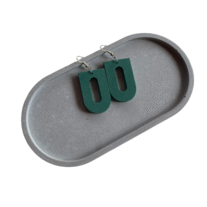 Oorbellen donkergroen