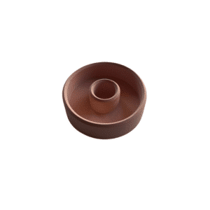 Kaarsenhouder rond mini terracotta