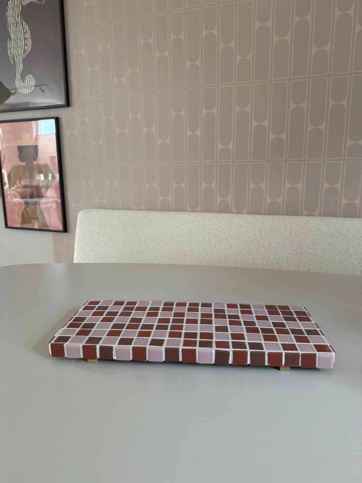 Borrelplank mozaïek Pink Spice Bordeaux - Afbeelding 2