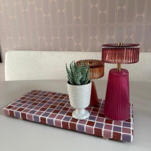 Borrelplank mozaïek Rose Lila Bordeaux